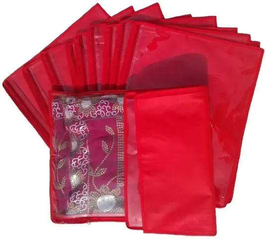 Non-Woven Single Saree Covers Pack of 12 Pcs