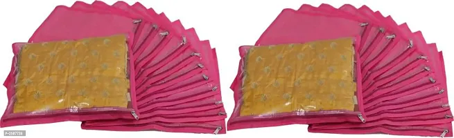 Designer Non-Woven Single Saree Cover or Garments Cover Combo Pack of 24 Pcs.