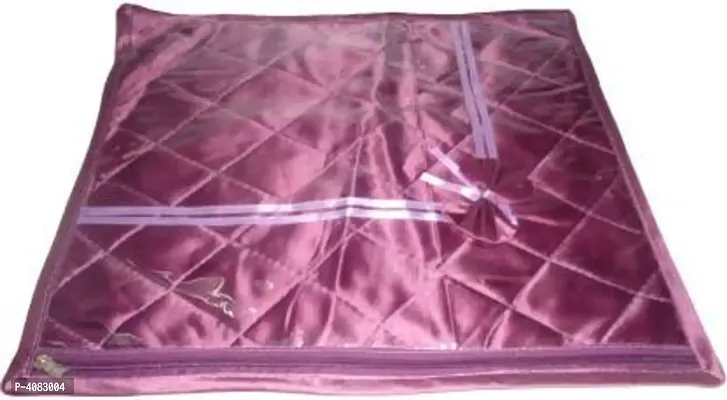 Premium Pack of 1 Rexine Single Saree Cover Gift Organizer-thumb3