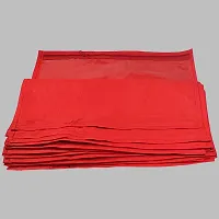 High Quality Multipurpose Non Woven Single Packing Saree Covers(12 Pieces, Red)-thumb3