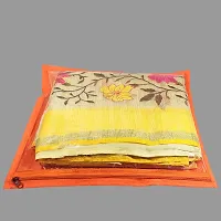 High Quality Multipurpose Non Woven Single Packing Saree Covers(12 Pieces, Orange)-thumb1