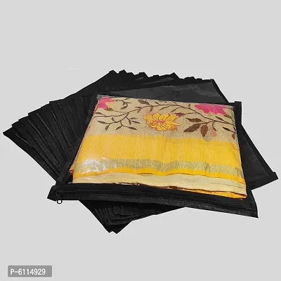 High Quality Multipurpose Non Woven Single Packing Saree Covers(12 Pieces, Black)