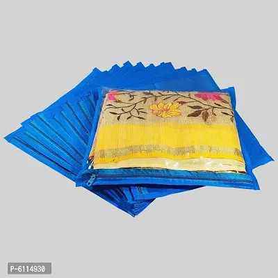 High Quality Multipurpose Non Woven Single Packing Saree Covers12 Pieces, Blue
