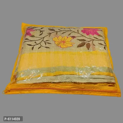High Quality Multipurpose Non Woven Single Packing Saree Covers(12 Pieces, Yellow)-thumb2