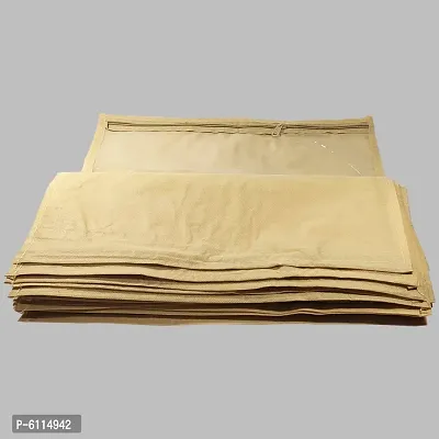High Quality Multipurpose Non Woven Single Packing Saree Covers(24 Pieces, Golden)-thumb4