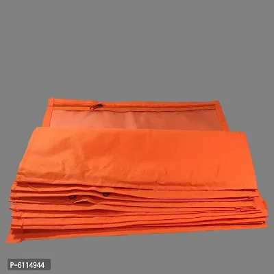 High Quality Multipurpose Non Woven Single Packing Saree Covers(24 Pieces, Orange)-thumb4