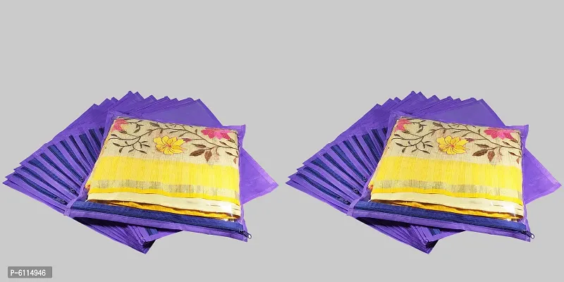 High Quality Multipurpose Non Woven Single Packing Saree Covers(24 Pieces, Purple)