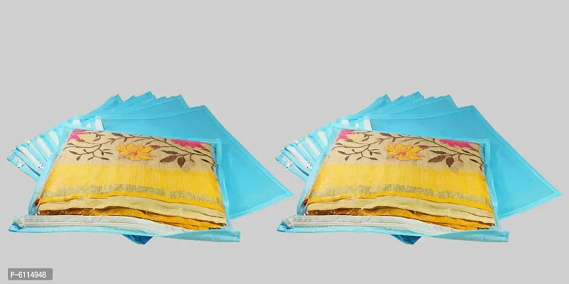 High Quality Multipurpose Non Woven Single Packing Saree Covers(24 Pieces, Blue)
