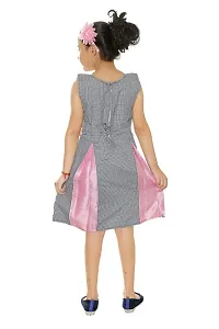 Fessist Trendy Cotton A-Line Casual Frock & Dresses for Girls (Color-Grey) (Size-30)-thumb3