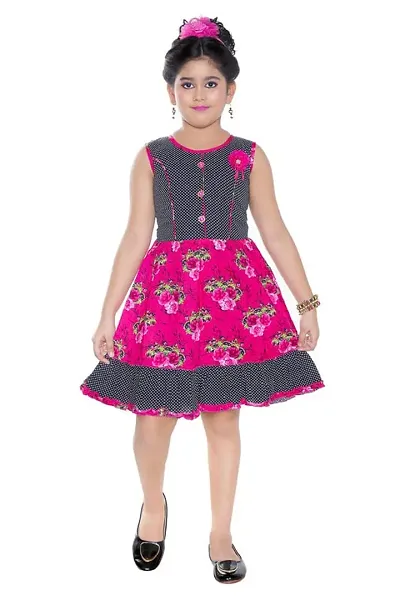 Fessist Trendy Cotton A-Line Frock &amp; Dresses for Girls