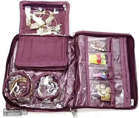 Women's Satin Jewellery Makeup Beauty Travelling bag-thumb0