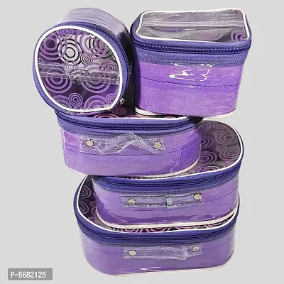 Ajabh Set of 5Pices cosmetic Vanity Makeup Kit Box Storage Organizer-thumb0