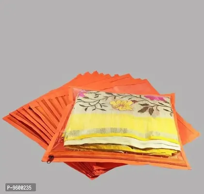 Fancy Non Woven Saree Cover Organizers Pack Of 12-thumb0