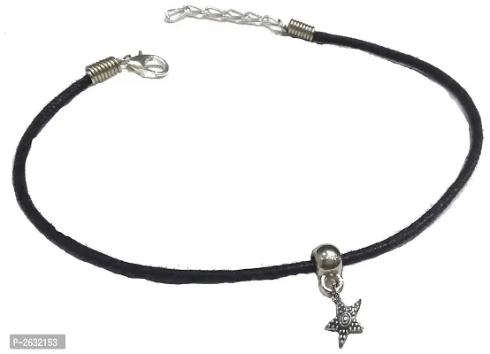 Black Thread Anklet With  Star Hanging