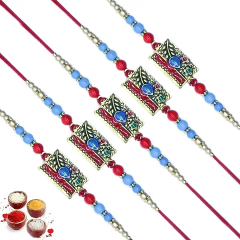 Cool Bro Pendant Set of Five Rakhi For Brother | Designer Rakhi | Premium Rakhi | Rakhi For Rakshabandhan For Brother GH23-5