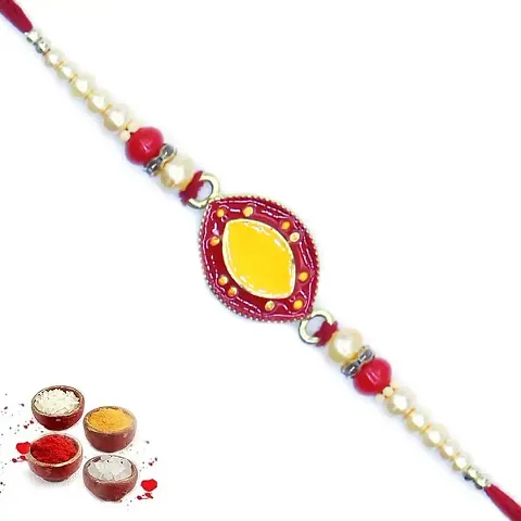 Set of One Auspicious Pendant Rakhi For Men/Brother/Bhai