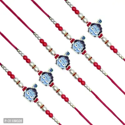 Designer Pendant Rakhi Pack of 5 For Brothers-thumb0