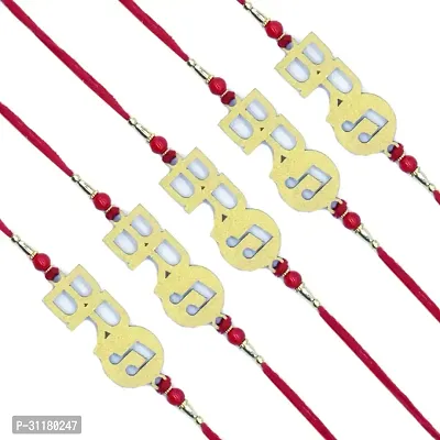 Designer Pendant Rakhi Pack of 5 For Brothers