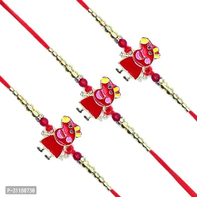 Designer Pendant Rakhi Pack of 3 For Brothers-thumb0