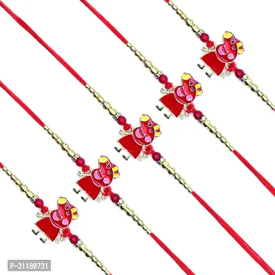 Designer Pendant Rakhi Pack of 5 For Brothers-thumb0