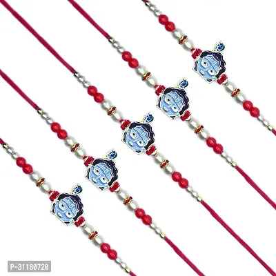 Designer Pendant Rakhi Pack of 5 For Brothers-thumb0