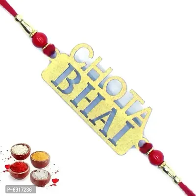 Chota Bhai  Pendant Set of One Rakhi For Brother | Designer Rakhi | Premium Rakhi | Rakhi For Rakshabandhan For Brother  GH32-1-thumb0