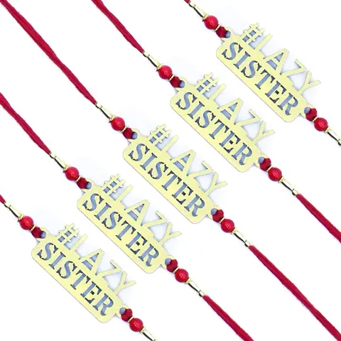 Nalayak Bro Pendant Set of Five Rakhi For Brother | Designer Rakhi | Premium Rakhi | Rakhi For Rakshabandhan For Brother GH22-5