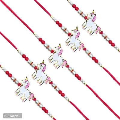 Horse Kids Rakhi Set of Five Rakhi For Brother | Designer Rakhi | Premium Rakhi | Rakhi For Rakshabandhan-thumb0