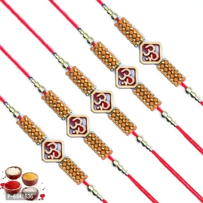 Set of Five Rakhi For Brother |  Send Rakhi to India For Brother |  Designer Rakhi | Premium Rakhi | Rakhi For Rakshabandhan For Brother GH5304-5