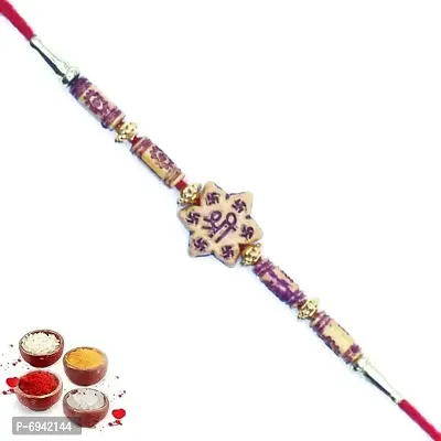 Set of One Rakhi For Brother | Send Rakhi to India For Brother | Designer Rakhi | Premium Rakhi | Rakhi For Rakshabandhan For Brother GH6004-1-thumb0