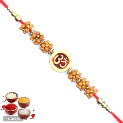 Set of One Rakhi For Brother | Send Rakhi to India For Brother | Designer Rakhi | Premium Rakhi | Rakhi For Rakshabandhan For Brother GH6304-1-thumb0