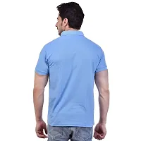 SMAN Men's Polo Regular Fit Half Sleeve Polyester T-Shirt with Side Pocket Combo Pack of 2 | Multicolor |-thumb4