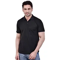 SMAN Men's Polo Regular Fit, Half Sleeve, T-Shirt Combo Pack of 2 | Multicolor |-thumb4