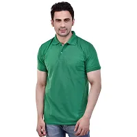 SMAN Stylish Men's Regular fit Half Sleeve Polyester Polo T-Shirt Combo Pack of 2-thumb1