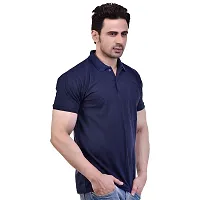 SMAN Men's Polo T-Shirt Regular Fit Half Sleeve Multi Color Combo Pack of 2-thumb4