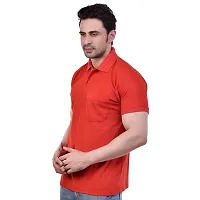 SMAN Stylish Men's Regular fit Half Sleeve Polyester Polo T-Shirt Combo Pack of 2-thumb3