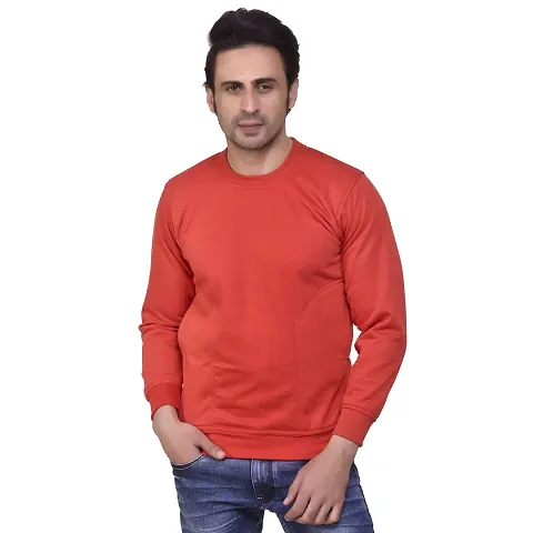 SMAN Round Neck Full Sleeve Men's Sweatshirt for Winter Colors