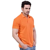 SMAN Men's Polo T-Shirt Regular fit Polyester Half Sleeve with Pocket Combo Pack of 2-thumb4