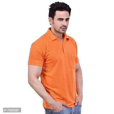 SMAN Men's Polo T-Shirt Regular fit Polyester Half Sleeve with Pocket Combo Pack of 2-thumb5