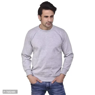 SMAN Round Neck Full Sleeve Men's Sweatshirt for Winter Multi Colors-thumb0