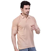 SMAN Men's Regular Fit Polo T Shirt with Half Sleeve and Pocket Combo Pack of 2 | Multi Color |-thumb4