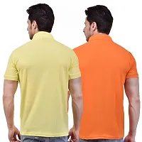 SMAN Men's Polo T-Shirt Regular Fit Polyester Half Sleeve with Pocket Combo Pack of 2-thumb1