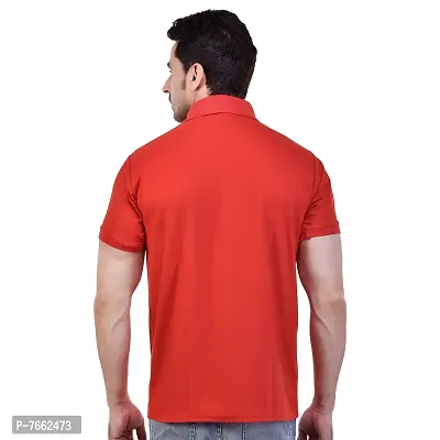 SMAN Stylish Men's Regular fit Half Sleeve Polyester Polo T-Shirt Combo Pack of 2-thumb3