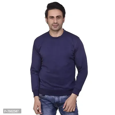 SMAN Round Neck Full Sleeve Men's Sweatshirt for Winter Multi Colors