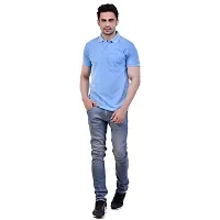 SMAN Men's Polo T-Shirt Regular Fit Half Sleeve Multi Color Combo Pack of 2-thumb3
