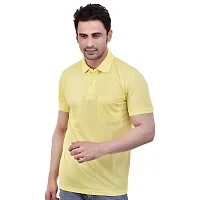 SMAN Men's Polo T-Shirt Regular Fit Polyester Half Sleeve with Pocket Combo Pack of 2-thumb2