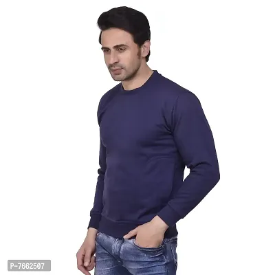 SMAN Round Neck Full Sleeve Men's Sweatshirt for Winter Multi Colors-thumb2