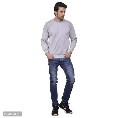 SMAN Round Neck Full Sleeve Men's Sweatshirt for Winter Combos Pack of 2 (Multi Colors)-thumb4