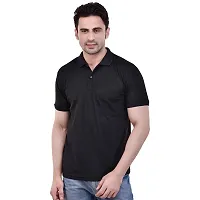 SMAN Men's Polo T-Shirt Regular fit Polyester Half Sleeve with Pocket Combo Pack of 2-thumb2