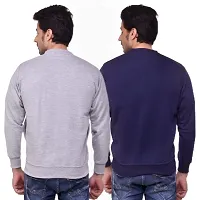 SMAN Round Neck Full Sleeve Men's Sweatshirt for Winter Combos Pack of 2 (Multi Colors)-thumb1